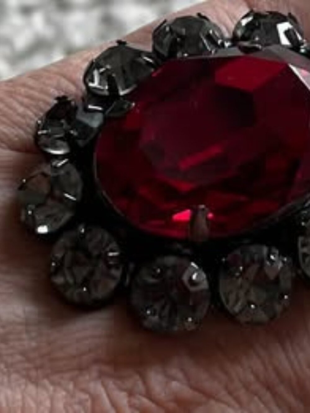 A bunch of rings with an elastic band.